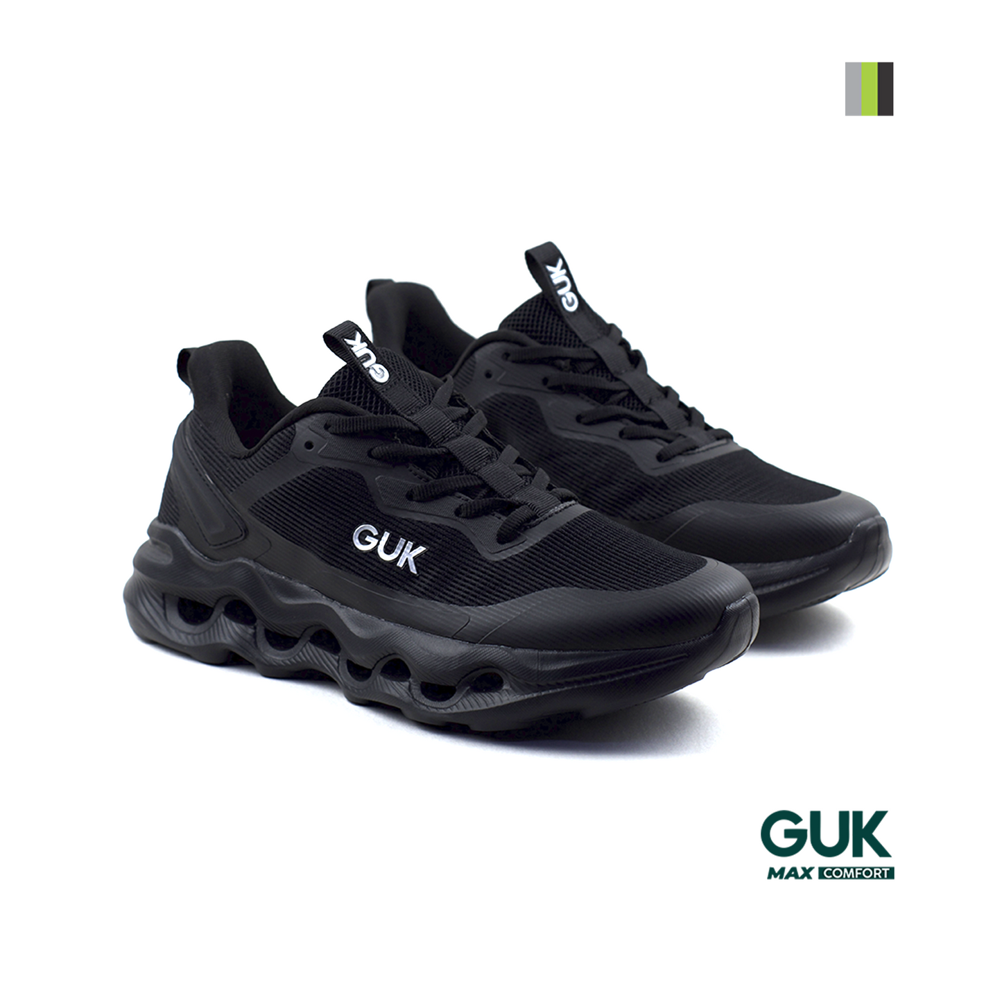 Calzado deportivo Guk  hombre negro GH 7145 Pisamonte